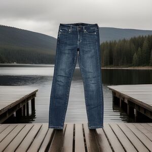 Liverpool Jeans The Ankle Skinny 2/26 (26x26) Blue Dark Wash Stretch Womens